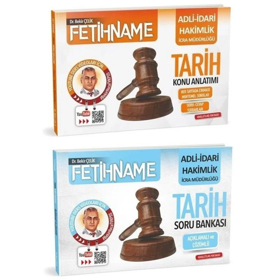 Fetihname-HAKİMLİK 2'li Tarih Konu Anlatımlı + Soru Bankası Set (Bekir Çelik)