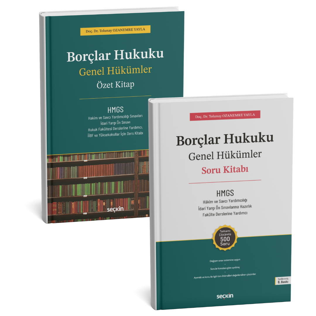 2025 Borçlar Hukuku Genel Hükümler Soru+ Konu Kitabı (Doç. Dr. Tolunay Ozanemre Yayla)