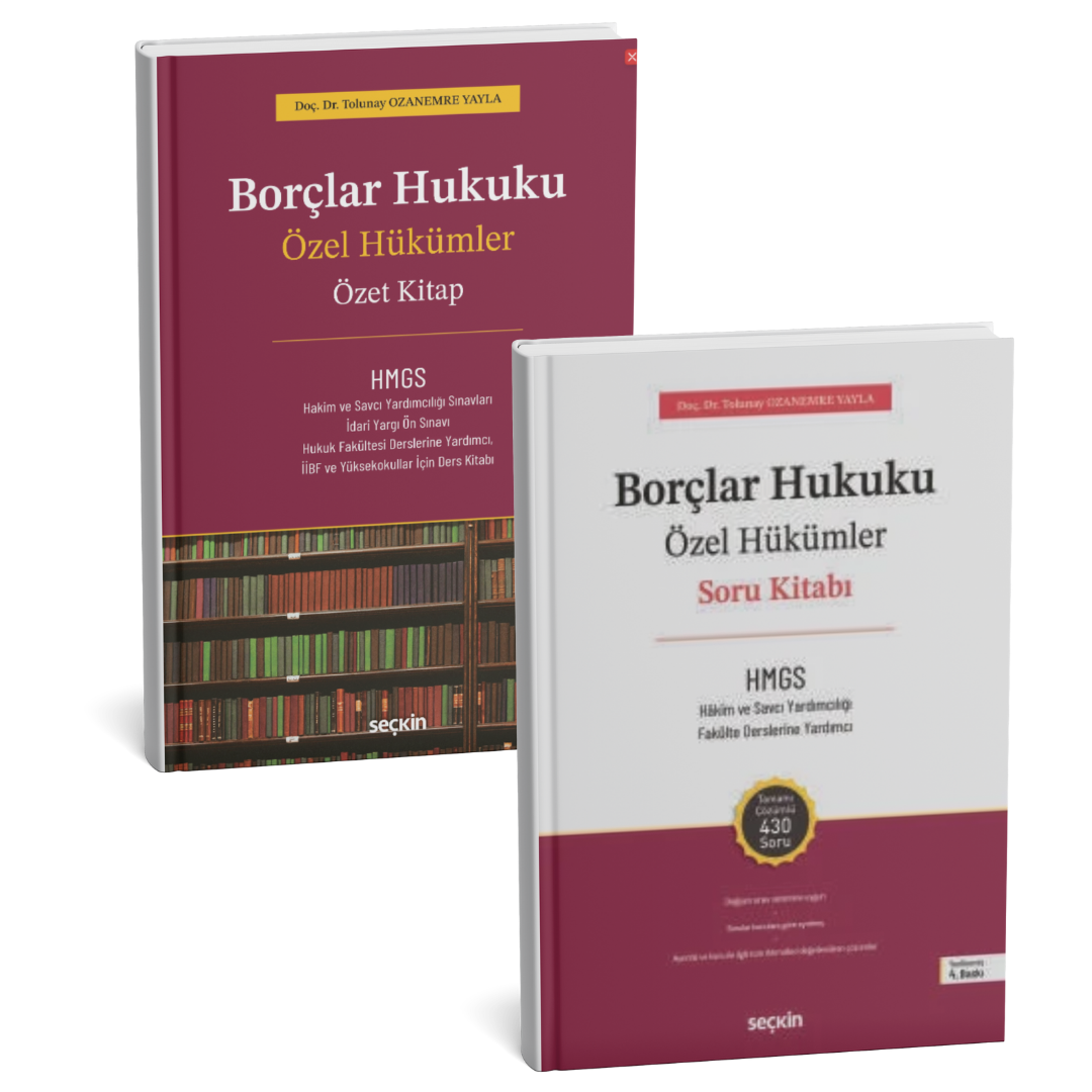 2025 Borçlar Hukuku Özel Hükümler 2'li Konu Soru Kitabı Seti (Doç. Dr. Tolunay OZANEMRE YAYLA)