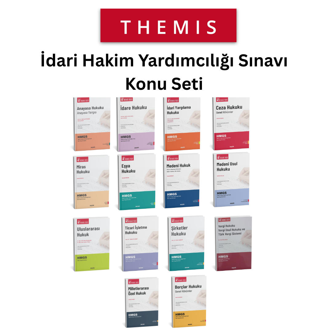 THEMIS İdari Hakim  Yardımcılığı Sınavı Konu Seti 2025 (14 Kitap)