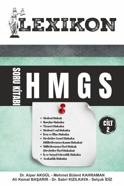 2025 LEXİKON HMGS SORU KİTABI 2 CİLT (HAKİMLİK SINAVLARINA UYGUNDUR) (2888 soru)