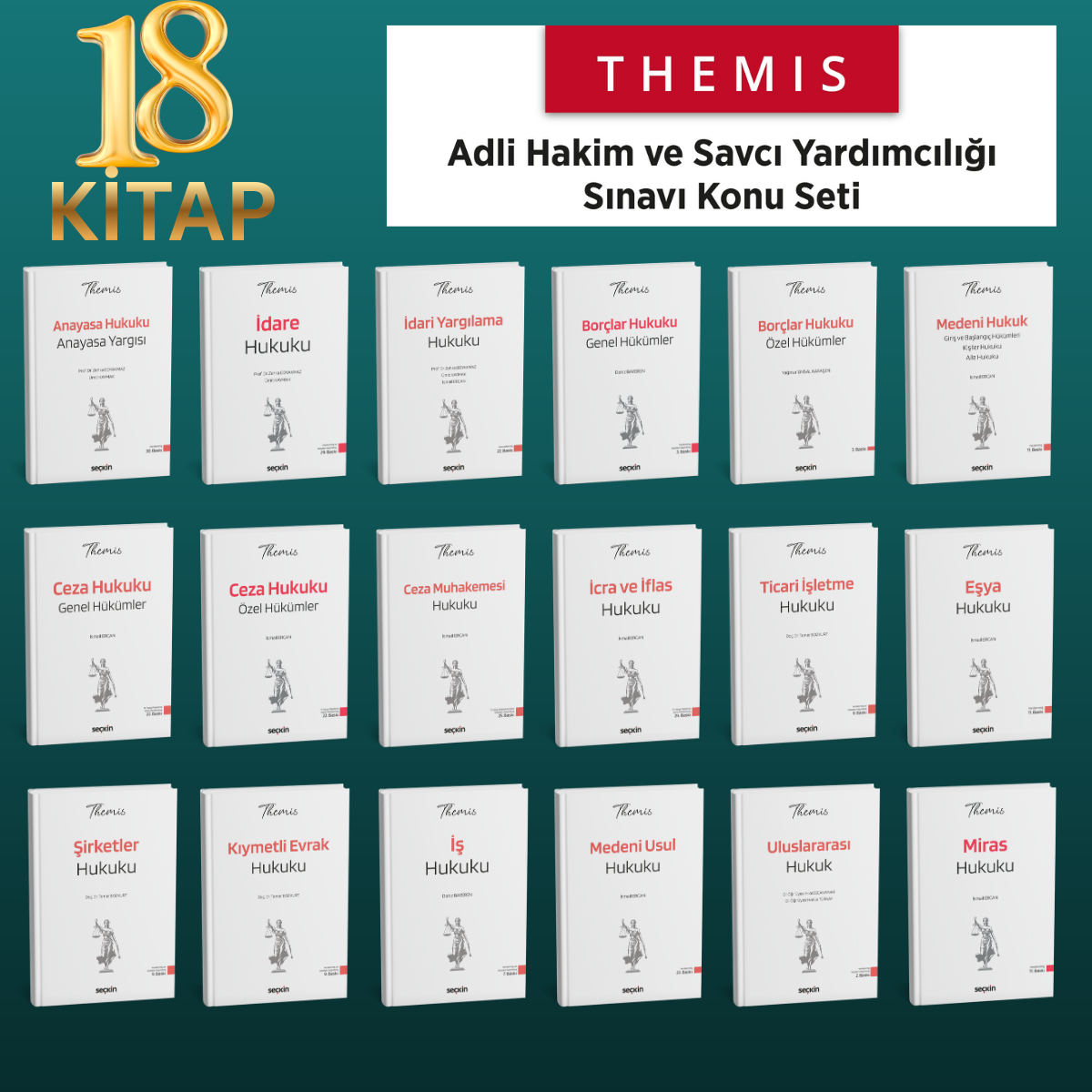 THEMIS 2026 ADLİ HAKİMLİK KONU SETİ (18 KİTAP)