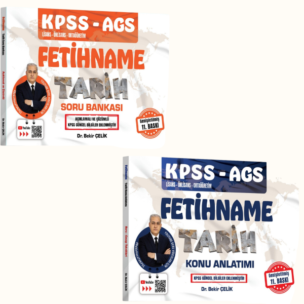 Bekir Çelik KPSS MEB-AGS FETİHNAME (2026) Tarih KONU SORU SETİ