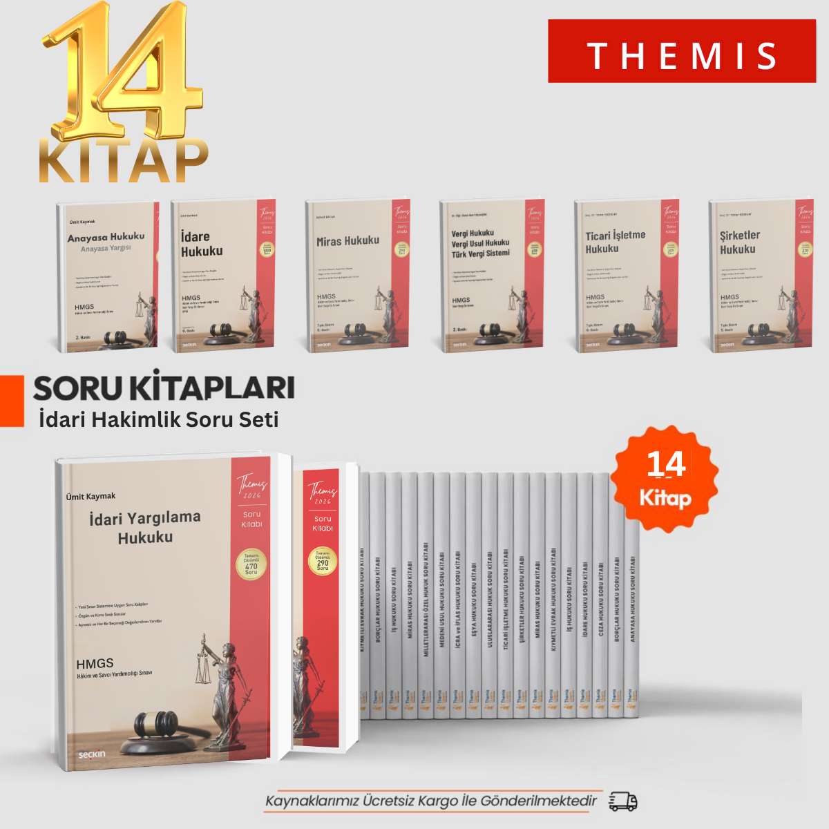 THEMIS - 2026 İDARİ HAKİMLİK SORU SETİ (14 KİTAP)